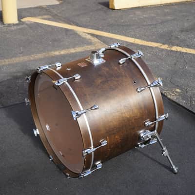 Yamaha/Japan Maple Custom Absolute Series ABD1524T 18x24" Maple Bass Drum - Vintage Black Oil Finish image 6