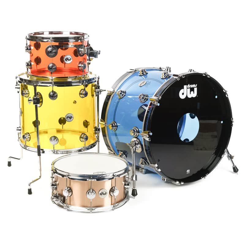 "One More Time" Tour DW Collector's Series "Jelly Bean" Drum Kit Owned by Travis Barker image 1