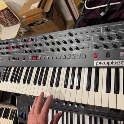 Sequential Prophet-6 49-Key 6-Voice Polyphonic Synthesizer 2018 - 2020 - Black with Wood Sides