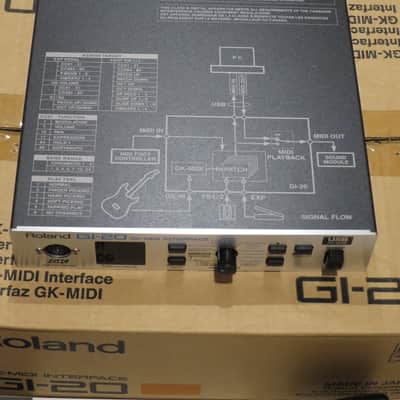 Roland GI-20 GK MIDI Interface USB guitar bass AC adapter Box Manual CD-ROM image 4