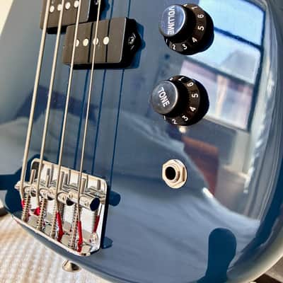 Python Short-Scale Electric Bass • Like New • 30" Scale • Blue • incl. MONO M80 Case image 7