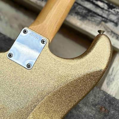 2005 Fender Custom Shop Greg Fessler Master Design 1964 Relic Gold Sparkle Stratocaster image 6