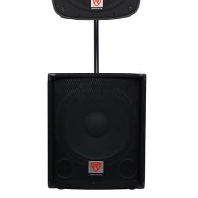 Rockville SPGN128 12" 8-Ohm Passive 1200W DJ PA Speaker+Passive Sub+Pole Mount image 1