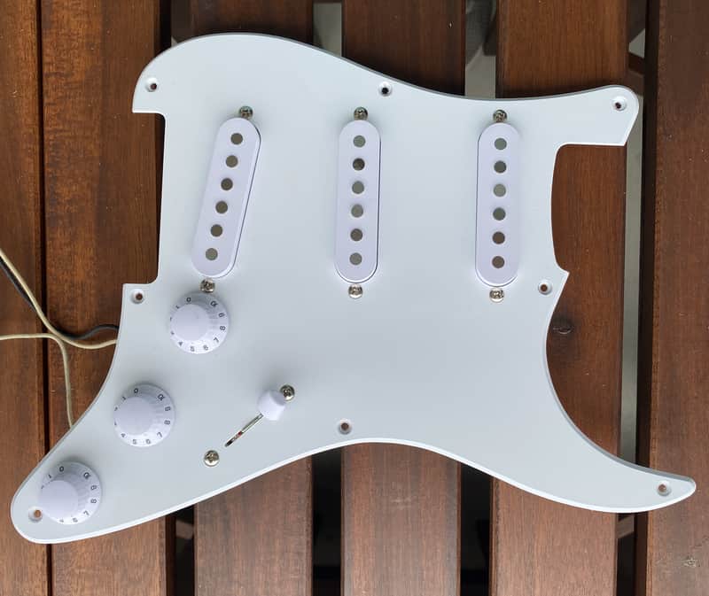 PRS SE Silver Sky Loaded Pickguard, 635JM “S” pickups mounted on Fender Pickguard image 1
