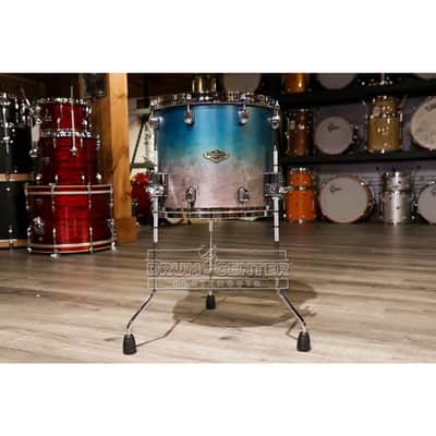Tama Starclassic Walnut/Birch Floor Tom 14x12 Satin Sapphire Fade image 1