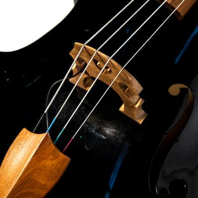 Black Upright Bass With Brian Setzer Head Headstock Owned by Brian Setzer image 5