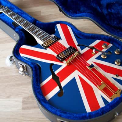 TPP - Noel Gallagher "Union Jack" Epiphone 62' Sheraton Ltd. Edition Custom Oasis Tribute image 1