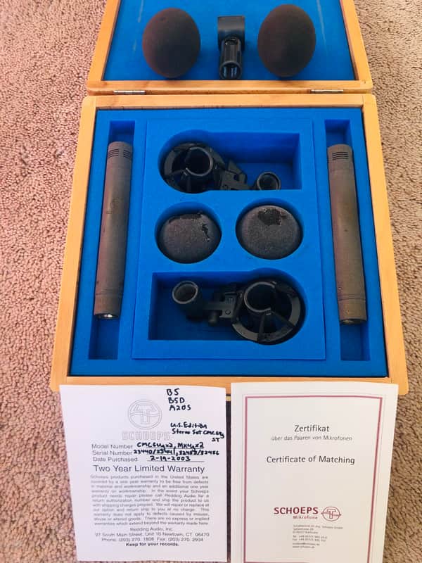 Schoeps CMC6 / MK4 US Stereo Set | Reverb