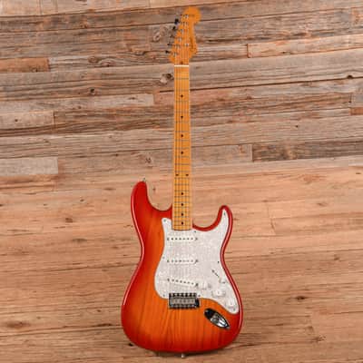 Fender ST-54 Stratocaster Reissue MIJ Neck with Unknown Body Cherry Sunburst image 4