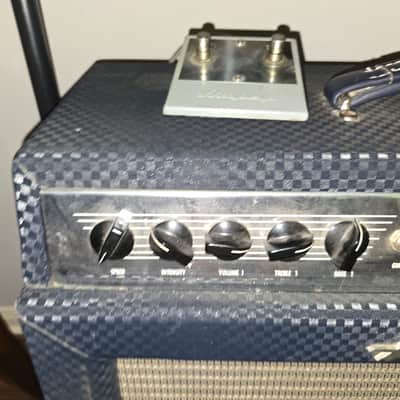 Ampeg G-15 Gemini II 2-Channel 30-Watt 1x15" Guitar Combo 1965 - 1968 - Blue image 2