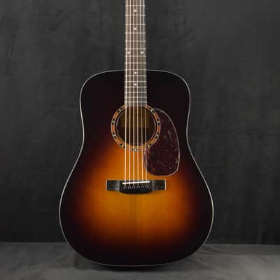 Eastman E2D-DLX-SB Solid Cedar/Sapele Dreadnought Sunburst Truetone Gloss image 2