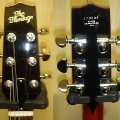 1986 Heritage H-140 Thin-Line Electric Guitar Cherry Burst image 4