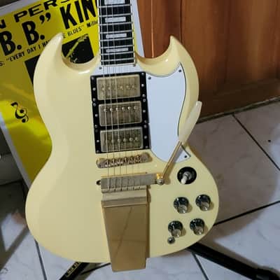 Edwards E-SG 60's SG Custom 2004 - Cream/white image 1