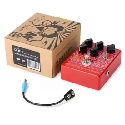 Caline cp-59 Bass Driver + DI Effects Pedal Bass Amp DI Classic Tube Electric Bass image 6
