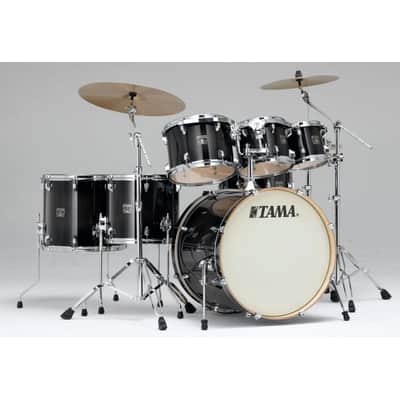 Tama Superstar CL Maple 7pc Drum Set Transparent Black Burst image 1