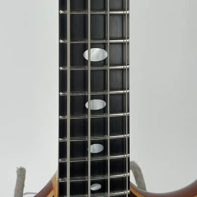1998 Alembic Stanley Clarke Signature Standard Bass Natural Flame Walnut Short Scale image 9