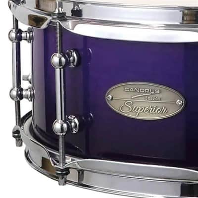 Canopus Session Superior Snare Drum 14x5.5 Purple Fade image 2