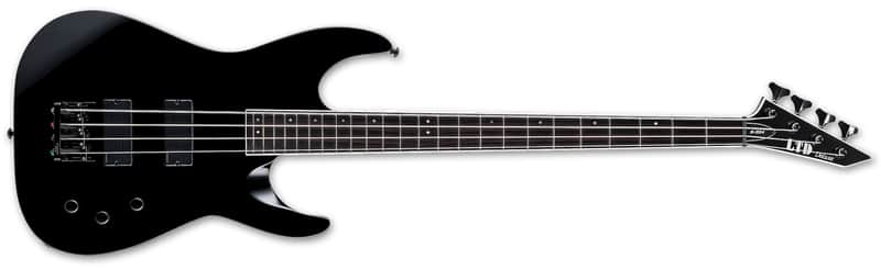 ESP LTD M-1004 Bass Guitar - Black image 1