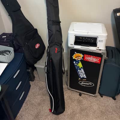 Stagg 3/4 electric upright bass 2025 - Transparent red image 5