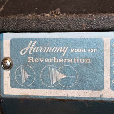 Rare 1960s Harmony H311 Reverberation Tube Amp - Works Great - No Tariffs image 14