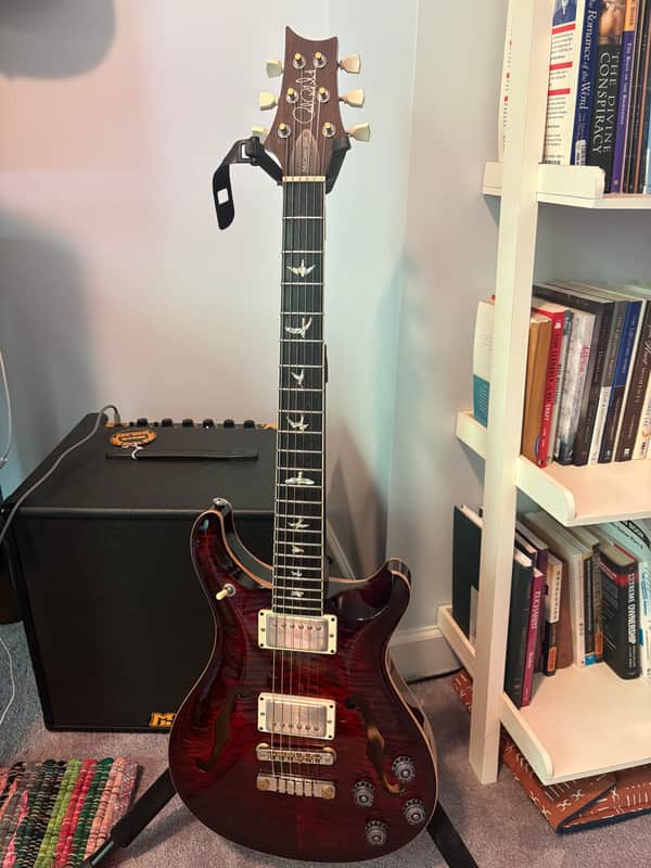 PRS McCarty 594 Hollowbody II 2019 - Present - Fire Red Burst image 1