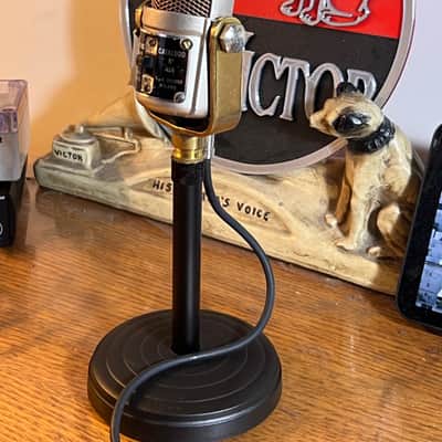 Vintage 1950's Geloso 416 Ribbon Microphone, rebuilt & works great w/desk stand image 4