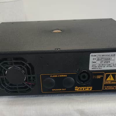 Markbass Little Mark Vintage 1000 1000-Watt Bass Amp Head 2021 - Present - Black image 3
