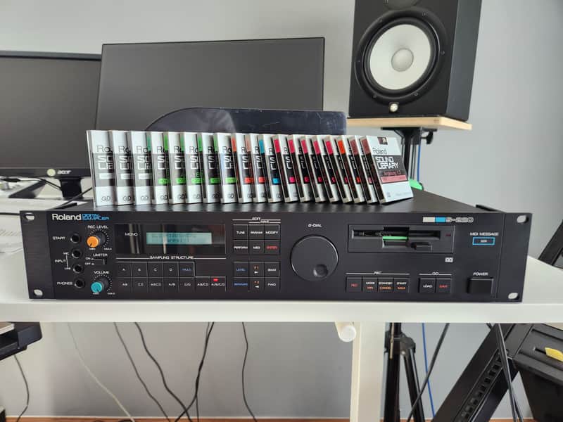 Roland S-220 Digital Sampler + Quick Disk Original Sound Library Collection image 1