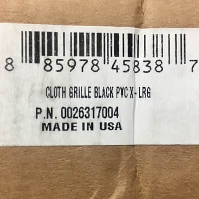 002-6317-004 Fender Pre-Cut Amplifier Grille Cloth, Black, Extra Large (4' x 10') image 2