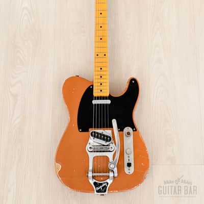 Telecaster Partscaster MJT Relic Copper Lacquer w/ Fender Licensed Neck, Lollar, Bigsby B16 & Case image 2