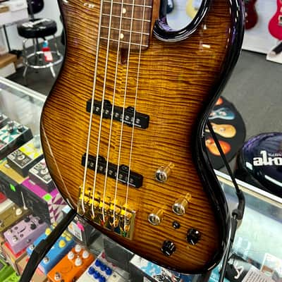 Wilkins Exotic 5 String Bass Made In USA with Gig Bag - Pre Owned image 4