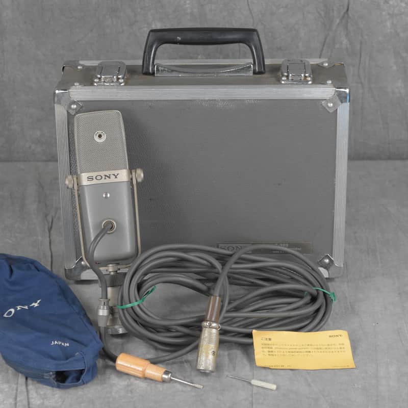 1970s – 1980s Sony C-38B Condenser Microphone Blue