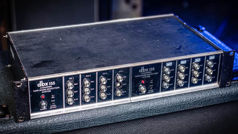 dbx 155 Noise Reduction Pair in Rack unit 1980s - Black image 1