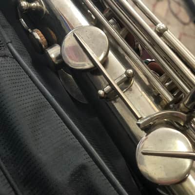 AMATI Toneking Kraslice Tenor Sax s.n. 31601 Czech made 1970 - silver image 9