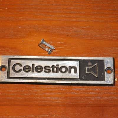 Rare Vintage 1970s Celestion Metal Emblem - No Tariffs image 1