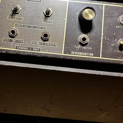 Magnatone Estey Custom 460 2-Channel 35-Watt 2x12" Guitar Combo with 5" / 7" Midrange Drivers 1960s - Brown image 6