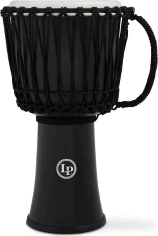 Lp 10-inch Rope Tuned Circle Djembe With Perfect-pitch Head - Black image 1
