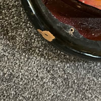 1974 Fender Precision bass body Sunburst original image 6