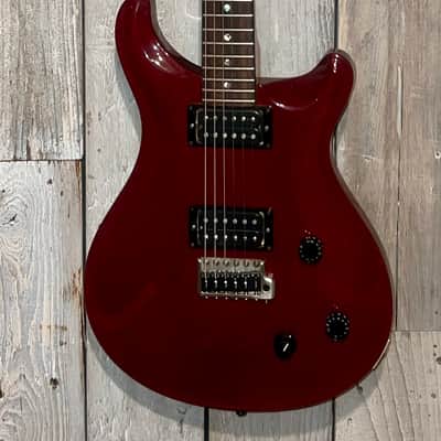 Nice 1994 PRS CE 22 Mahogany Tremolo , Vintage Cherry HSC image 2