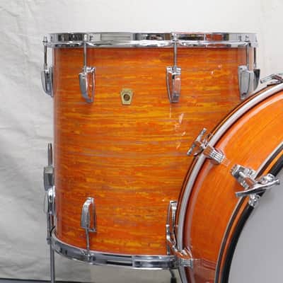 Vintage Ludwig 60s ModOrange 22 13 16 image 2