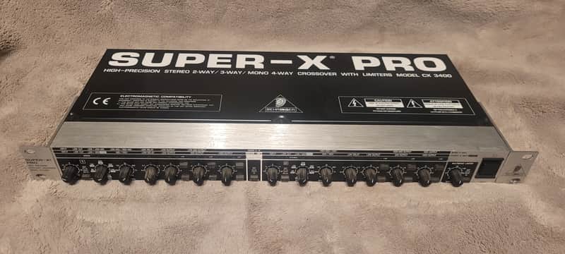 Behringer Super-X Pro CX3400 2/3-Way Stereo 4-Way Mono Crossover 2010s - Black image 1