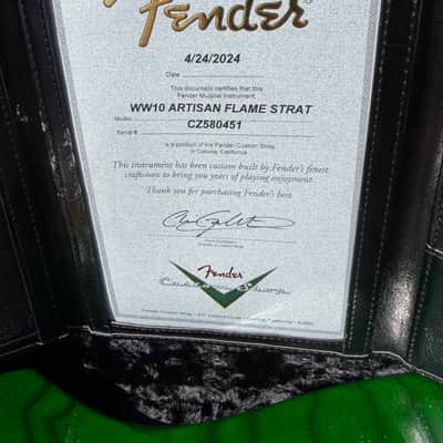 Fender Custom Shop Wildwood 10 Artisan Stratocast 2024 - Green Nitro image 9