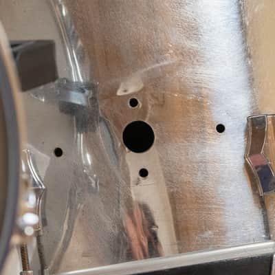 1970s Fibes Chrome Over Fiberglass Bop Kit - 14x18, 16x14, 8x12 image 5