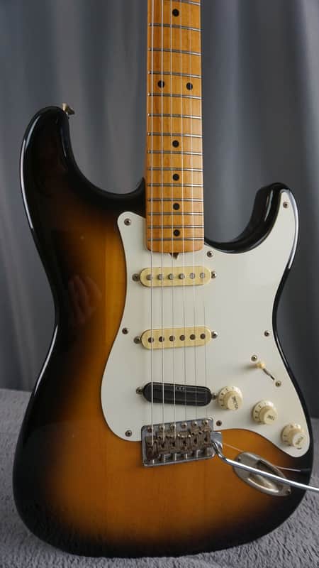 1987 MIJ Squier Stratocaster Fujigen E-Series Sunburst w/ ESP Rail Pickup & Fender Case image 1