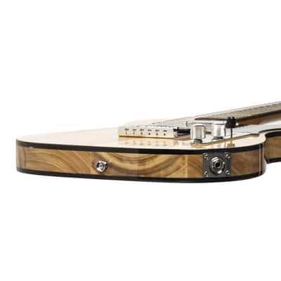 Stagg SET-STD NAT LH T Series Solid Paulownia Body Maple Neck 6-String Electric Guitar for Left Handed Players image 3