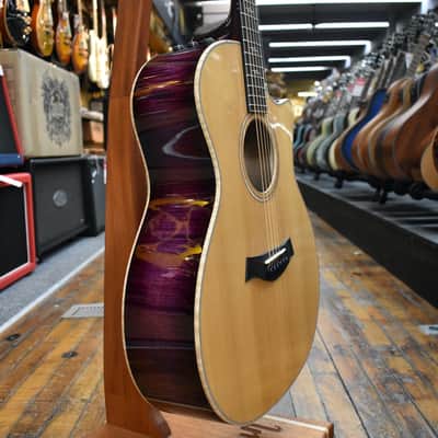 Taylor Custom Catch #8 C14CE Grand Auditorium Sitka Spruce/Flamed Maple Acoustic-Electric Guitar 2024 Lilac Wine w/Hard Case image 2