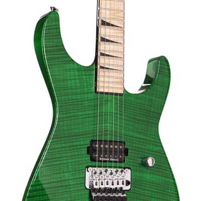 Jackson Custom Shop Soloist SL1H Flame Top Trans Green image 5