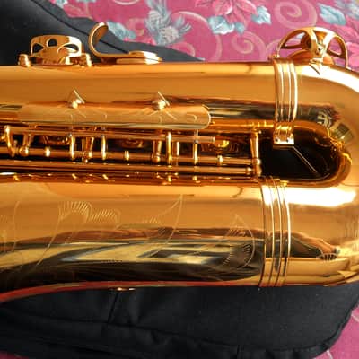 TaiShan Winds Model 7000 Professional Tenor Saxophone Gold-Lacquered Brass image 5