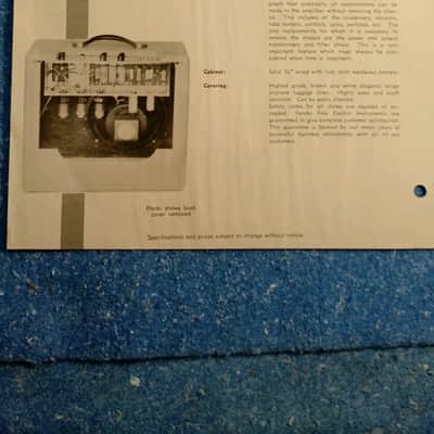 Fender  Harvard Dealer Sheet 1955 image 2