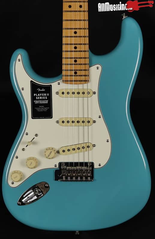 Fender Player II Left-Handed Stratocaster Aquatone Blue Electric Guitar image 1
